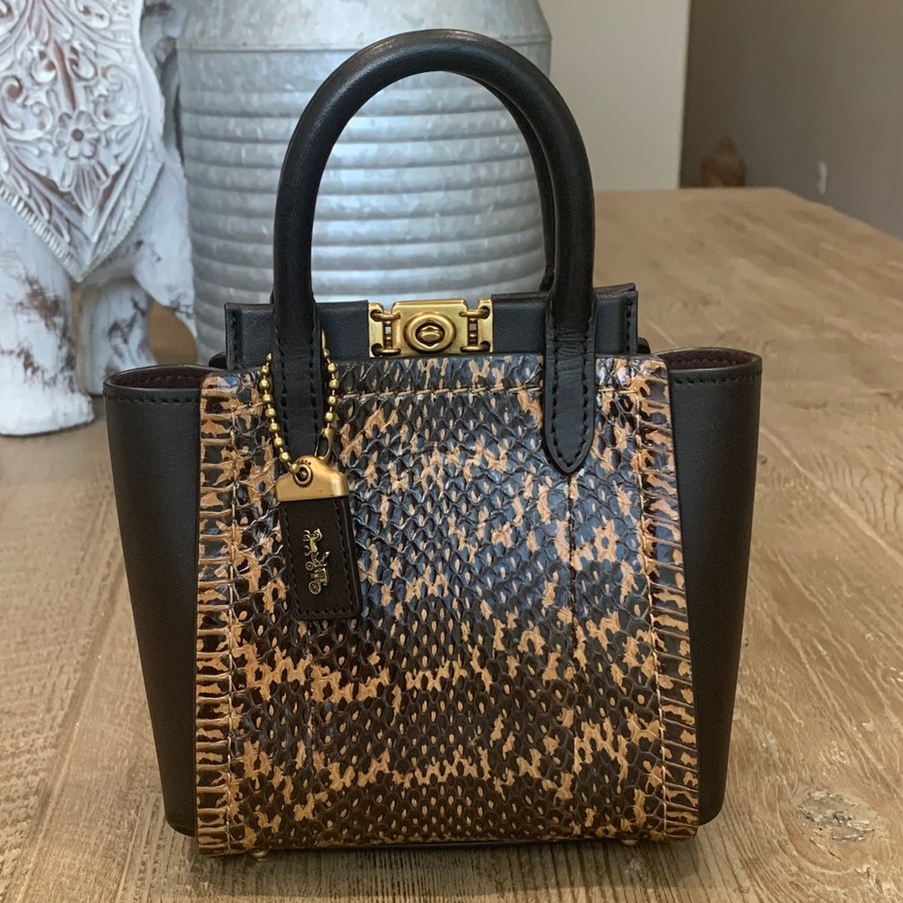 Coach Troupe Tote 16 In Snakeskin